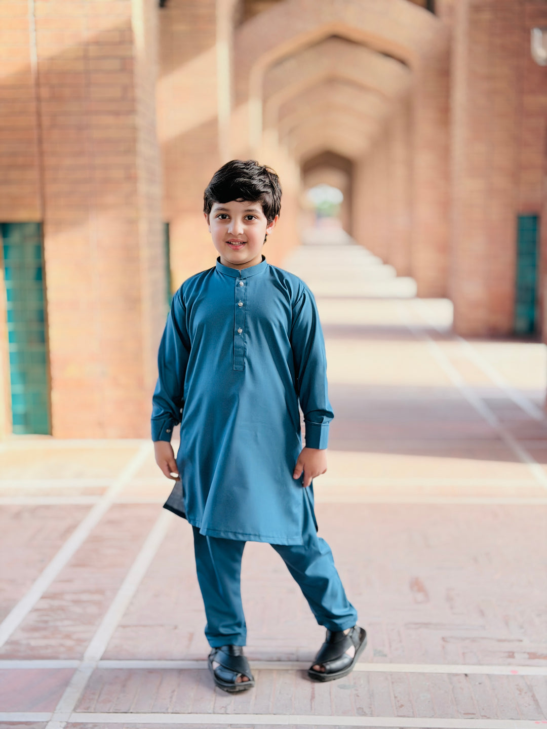 Steel Blue Kurta Trouser Kt-010