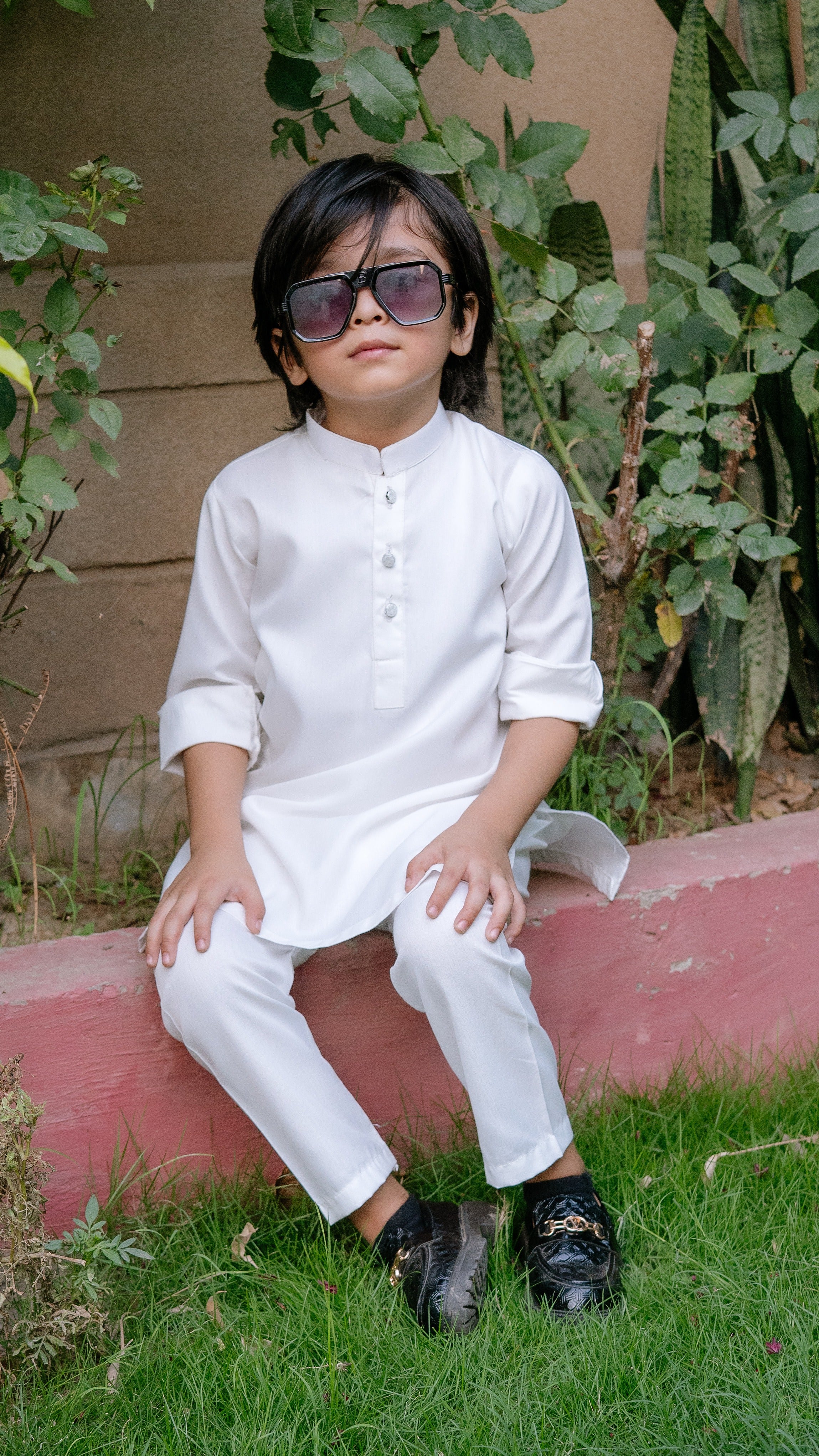 Off-White Kurta Trouser Kt-004