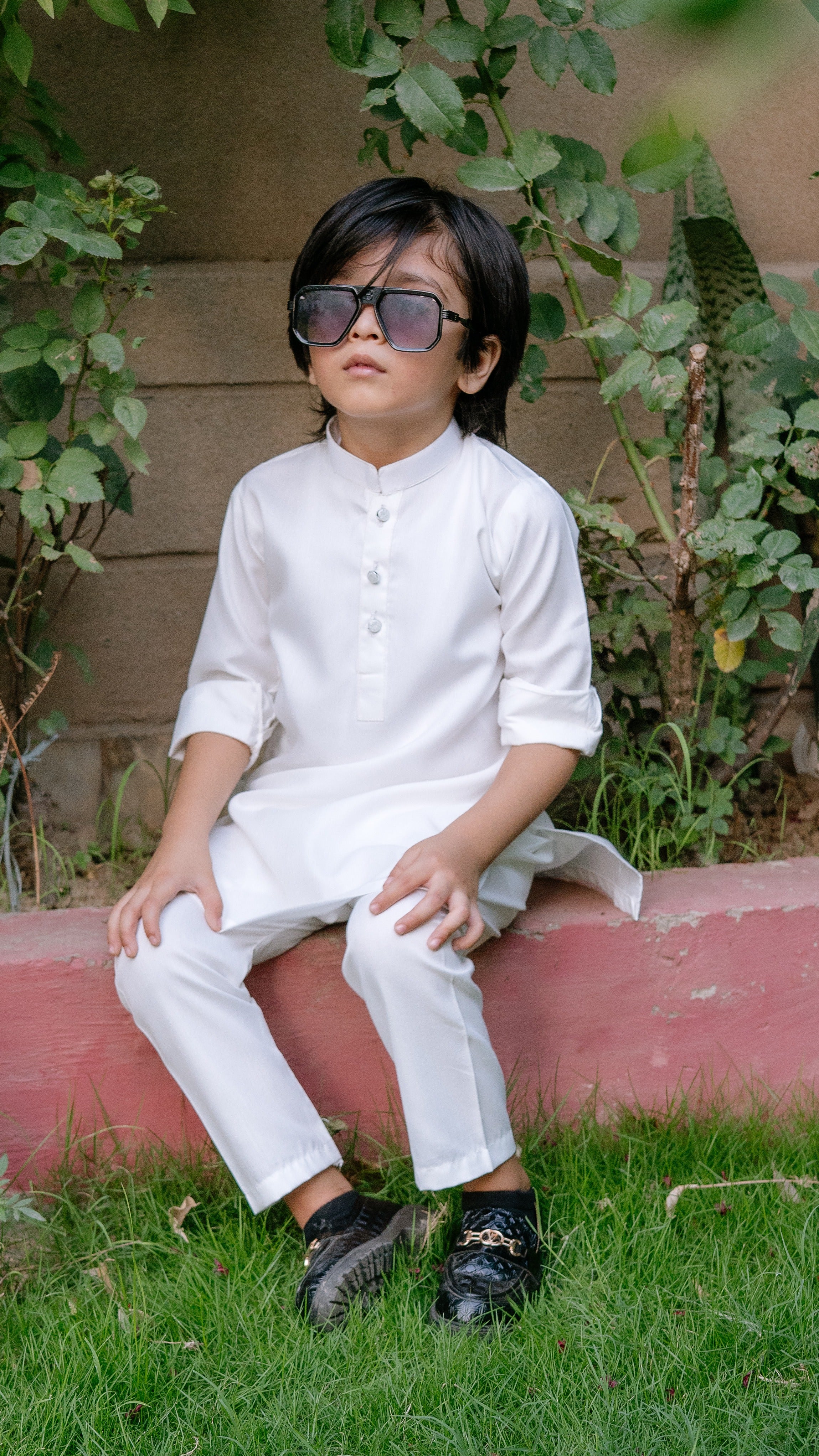 Off-White Kurta Trouser Kt-004