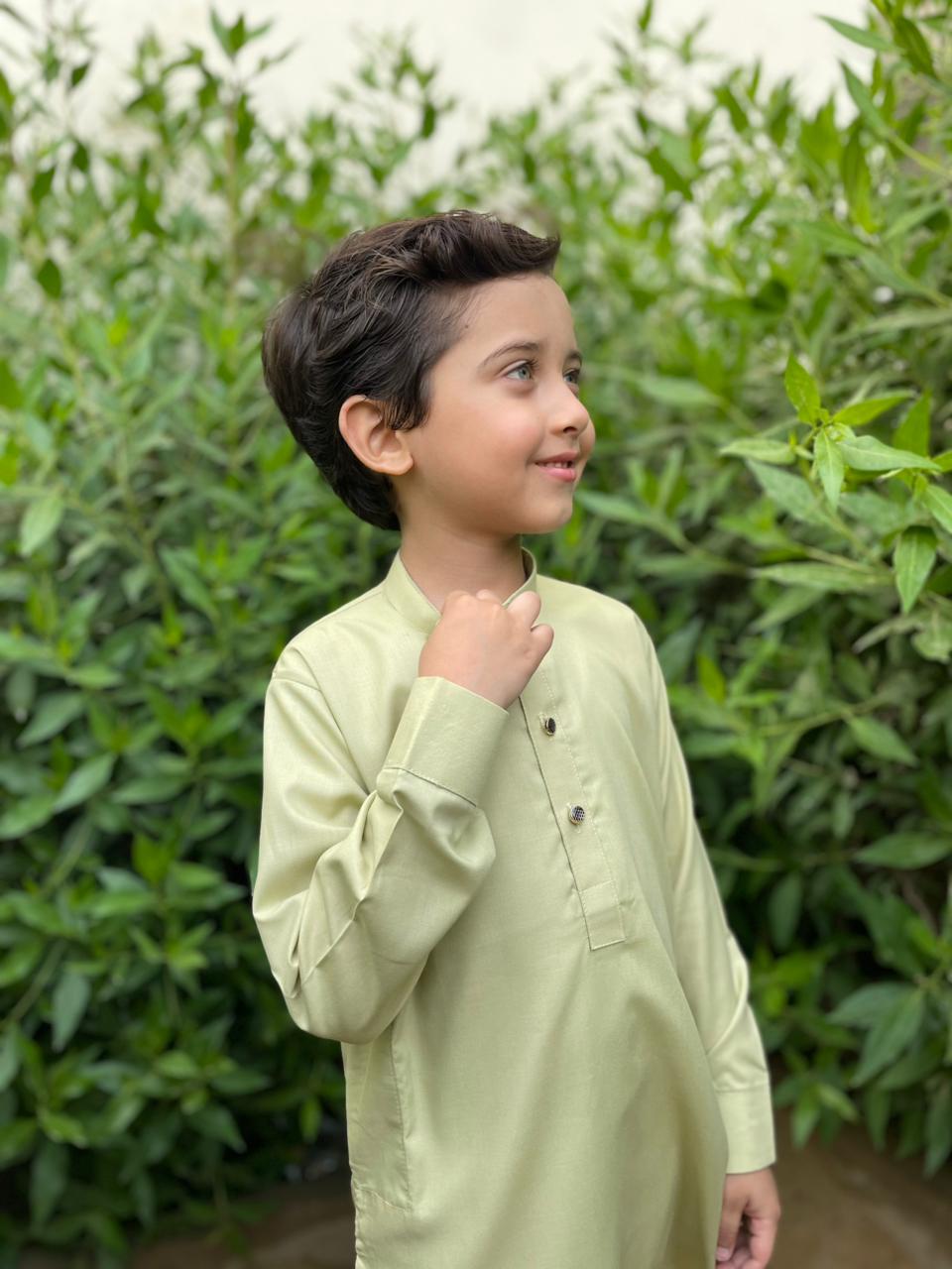 Tea Green Kurta Trouser Kt-008
