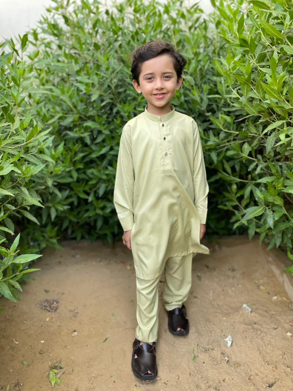 Tea Green Kurta Trouser Kt-008
