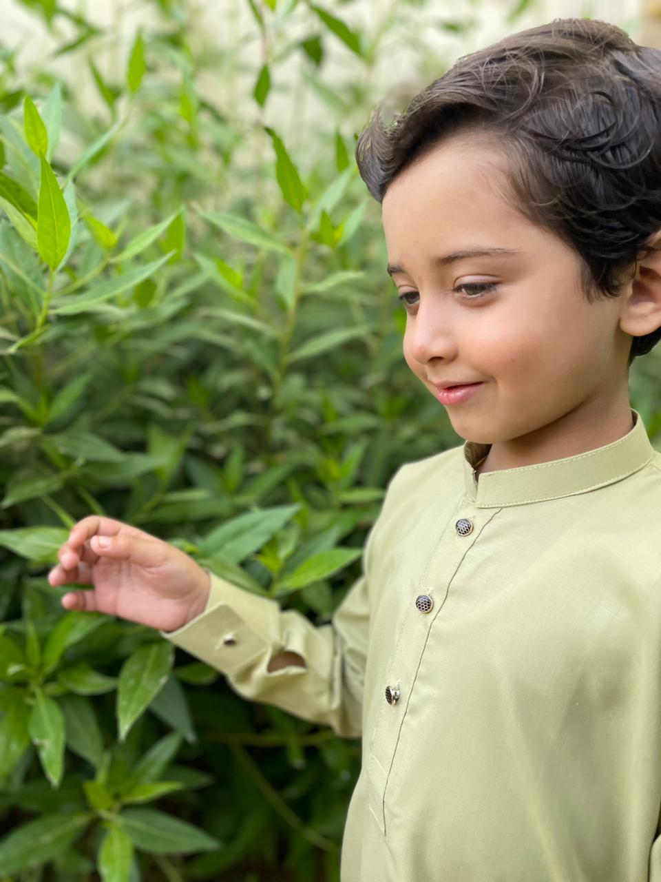 Tea Green Kurta Trouser Kt-008