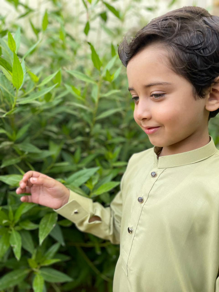 Tea Green Kurta Trouser Kt-008