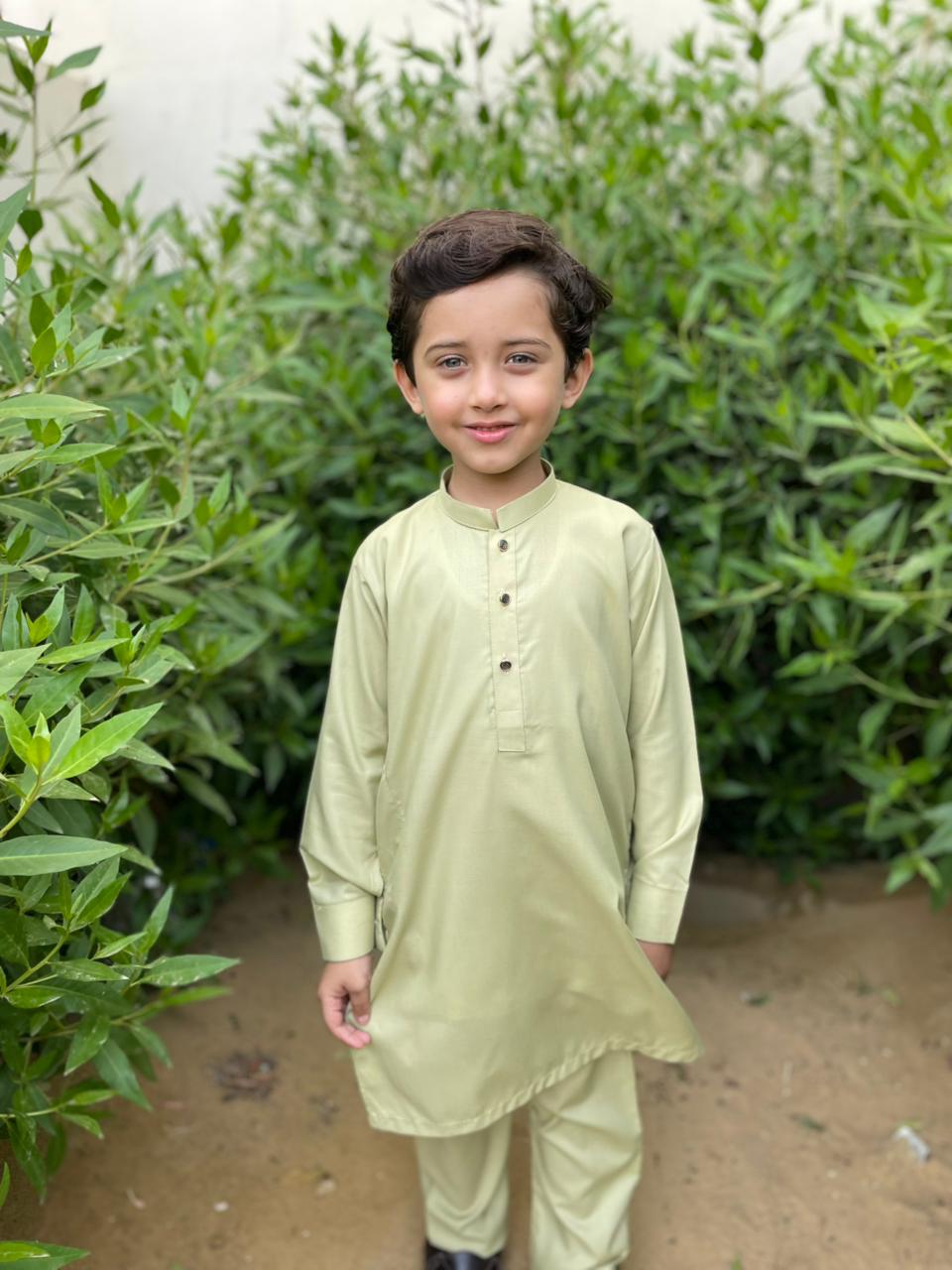 Tea Green Kurta Trouser Kt-008