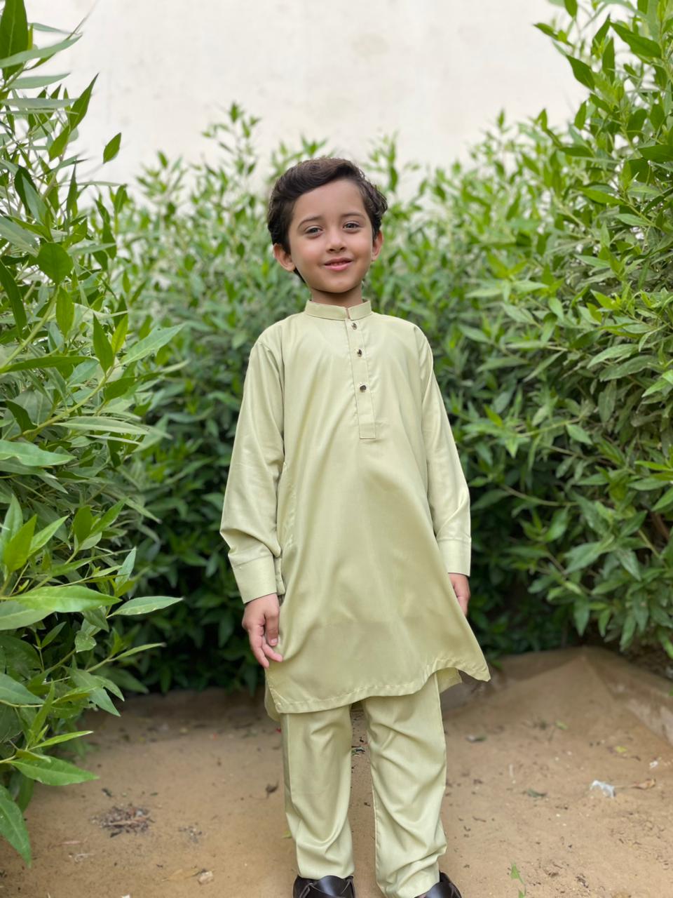 Tea Green Kurta Trouser Kt-008